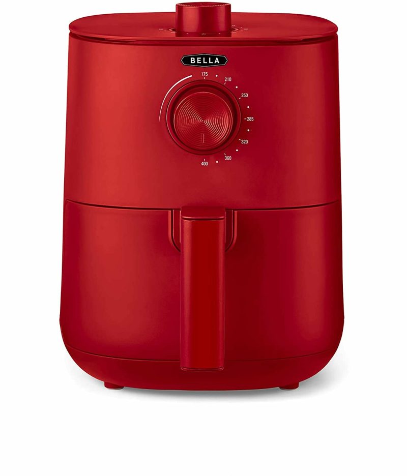 Small Appliances |  Bella 2.9Qt Manual Air Fryer, No Pre-Heat Needed, No-Oil Frying, Fast Healthy Evenly Cooked Meal Every Time, Removeable Dishwasher Safe Non Stick Pan And Crisping Tray For Easy Clean Up, Matte Red Home Decor & Cleaning BELLA