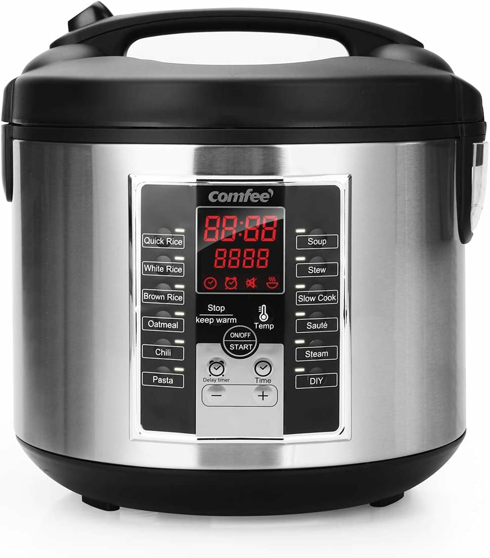 Small Appliances |  Comfee’ Rice Cooker, Slow Cooker, Steamer, Stewpot, Saute All In One (12 Digital Cooking Programs) Multi Cooker (5.2Qt ) Large Capacity, 24 Hours Preset & Instant Keep Warm Home Decor & Cleaning COMFEE'