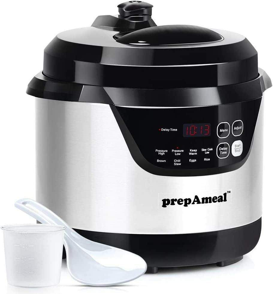 Small Appliances |  Prepameal 3 Quart Pressure Cooker 8 In 1 Multi Use Programmable Instant Cooker Electric Pressure Pot With Slow Cooker, Rice Cooker, Steamer, Sauté, Brown, Warmer Home Decor & Cleaning Kitchen & Dining