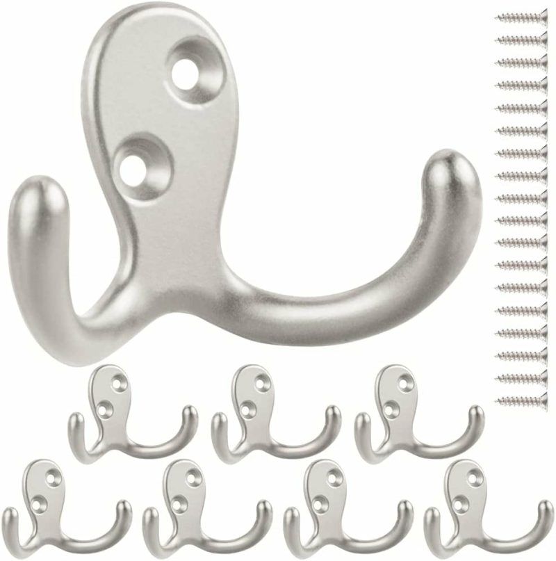 Storage & Organization |  12 Pack Coat Hooks Wall Mounted Home Decor & Cleaning Black-12