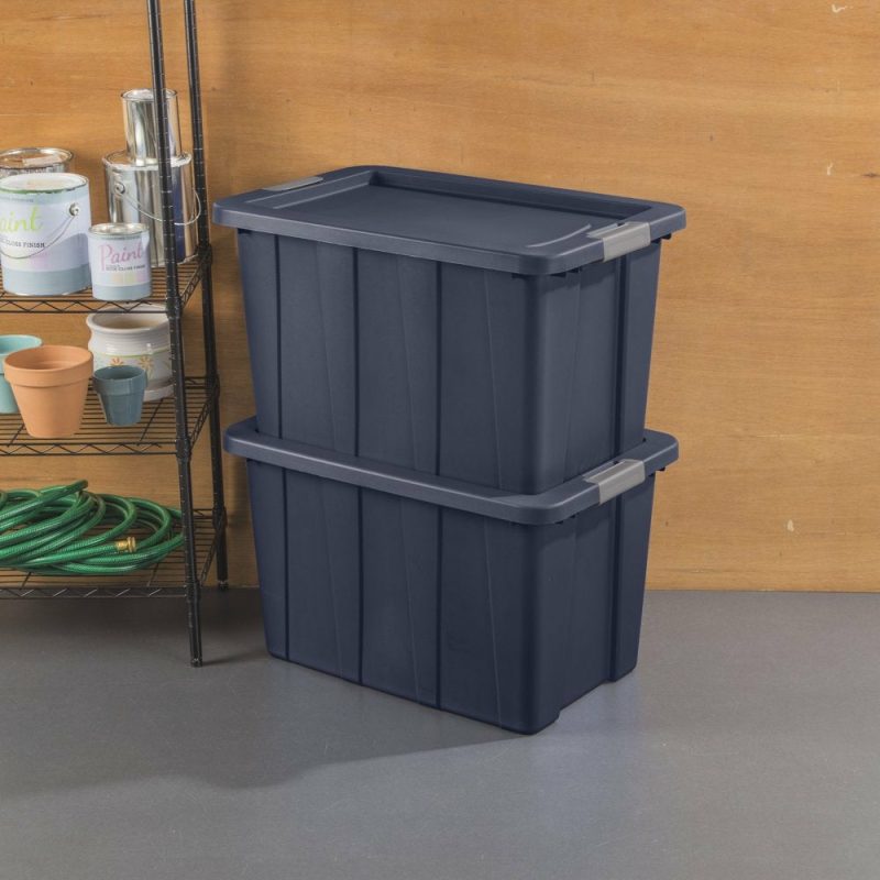 Storage & Organization |  30 Gallon Dark Indigo Latch Tuff Tote Home Decor & Cleaning Single