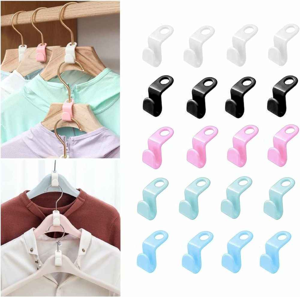 Storage & Organization |  50Pcs Clothes Hanger Connector Hooks Home Decor & Cleaning BanYakong