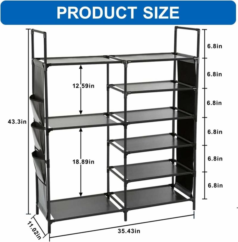 Storage & Organization |  6 Tiers Shoe Rack Organizer Home Decor & Cleaning AIMLYXEE