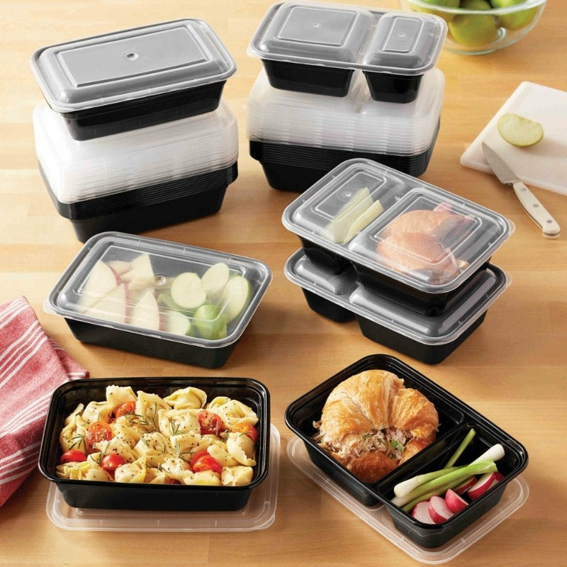 Storage & Organization |  60 Piece Meal Prep Food Storage Containers Home Decor & Cleaning Kitchen & Dining