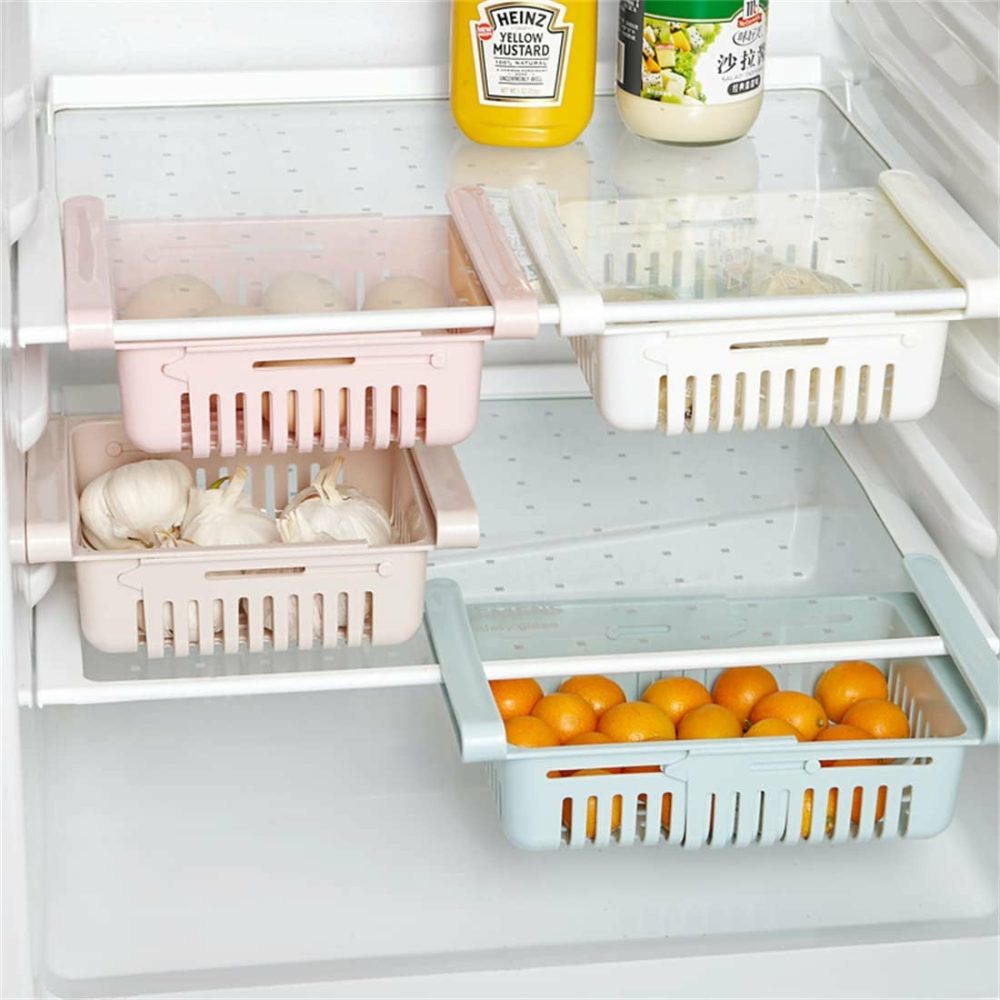 Storage & Organization |  Adjustable Drawer For Fridge Home Decor & Cleaning Kitchen & Dining