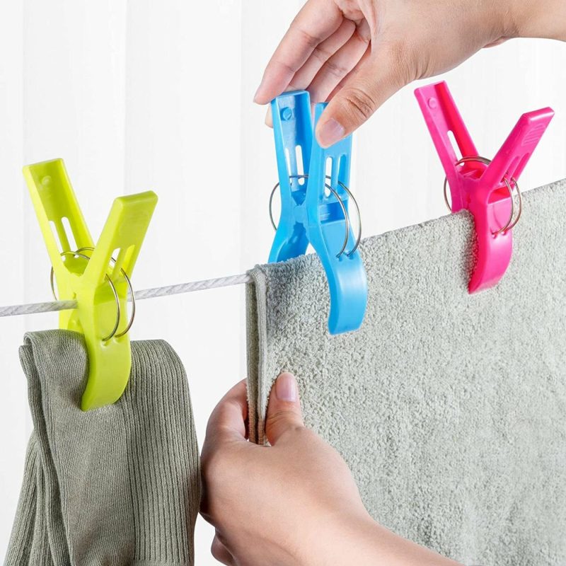 Storage & Organization |  Beach Towel Clips Chair Clips (Pack Of 8) Home Decor & Cleaning JABINCO