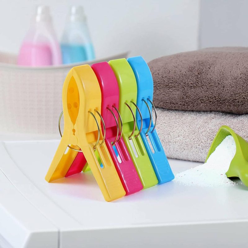 Storage & Organization |  Beach Towel Clips Chair Clips (Pack Of 8) Home Decor & Cleaning JABINCO