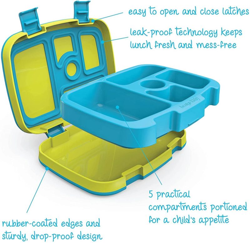 Storage & Organization |  Bentgo Kids Brights – Leak-Proof, 5-Compartment Bento-Style Kids Lunch Box – Ideal Portion Sizes For Ages 3 To 7 – Bpa-Free, Dishwasher Safe, Food-Safe Materials Home Decor & Cleaning Bentgo