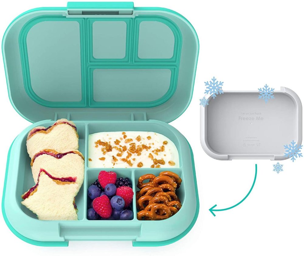 Storage & Organization |  Bento-Style Lunch Solution With 4 Compartments And Removable Ice Pack For Meals And Snacks On-The-Go – Leak-Proof, Dishwasher Safe, Bpa-Free Home Decor & Cleaning Aqua