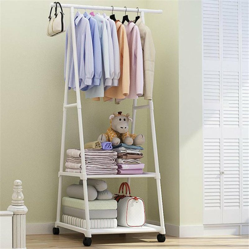 Storage & Organization |  Clothes Rack 2 Tier Home Decor & Cleaning black