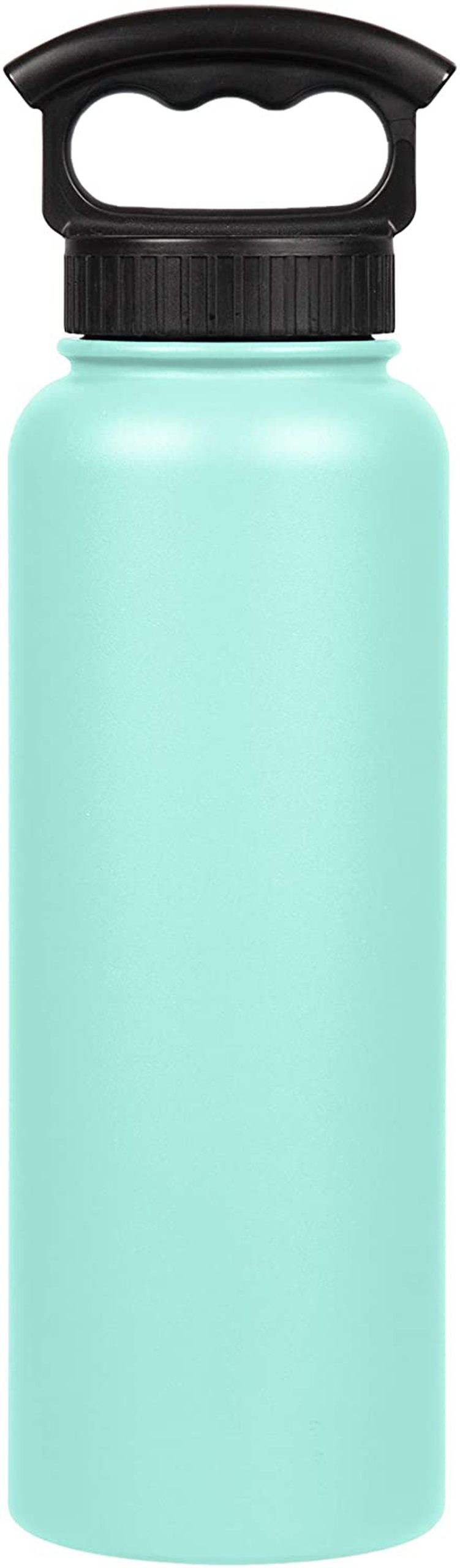 Storage & Organization |  Fifty/Fifty Double Wall Vacuum Insulated Water Bottle, Stainless Steel, Wide Mouth With Three Finger Cap Home Decor & Cleaning Cool Mint