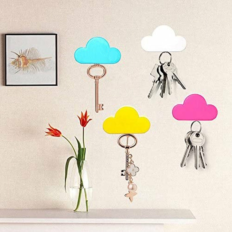 Storage & Organization |  Pack Of 4 Magnetic Key Holder Home Decor & Cleaning Cloud key holder