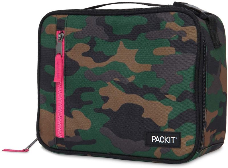 Storage & Organization |  Packit Freezable Classic Lunch Box Home Decor & Cleaning Camo with Hot Pink Trim