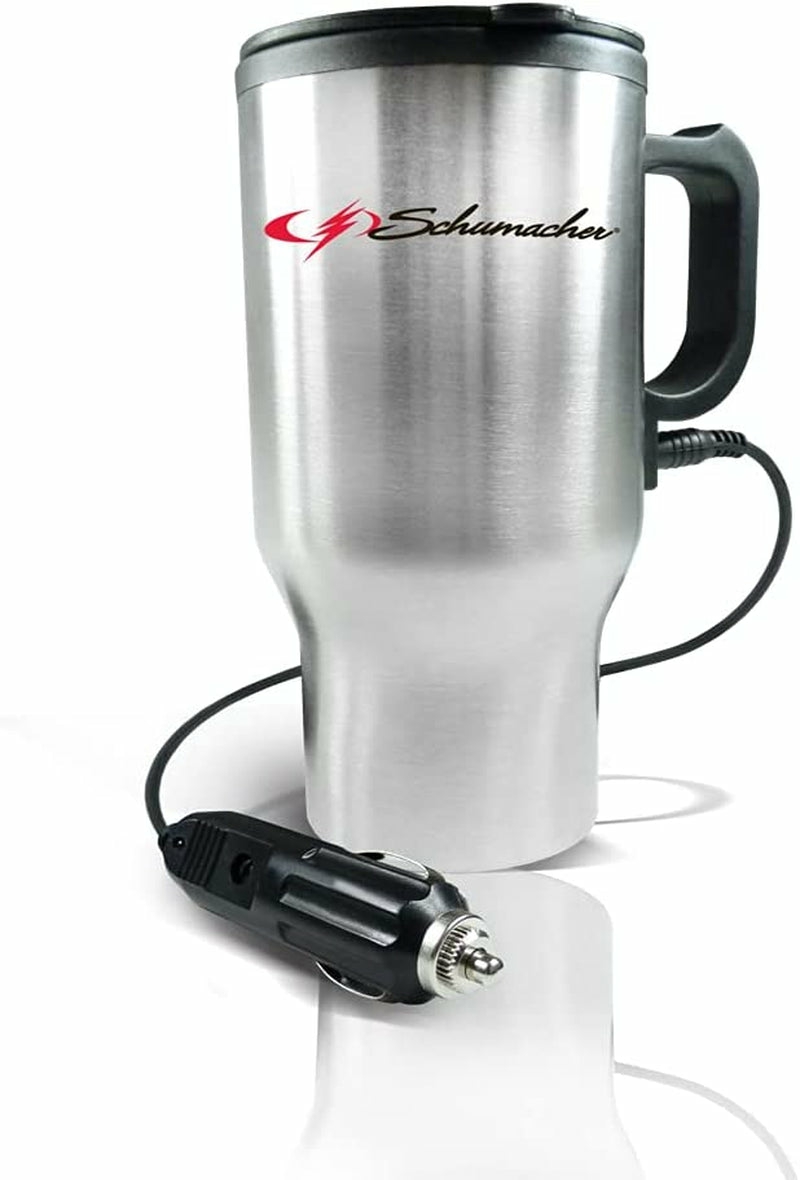 Storage & Organization |  Stainless Steel Travel Mug – Heats Using Your Car’s Power – 12V , Black Home Decor & Cleaning Kitchen & Dining