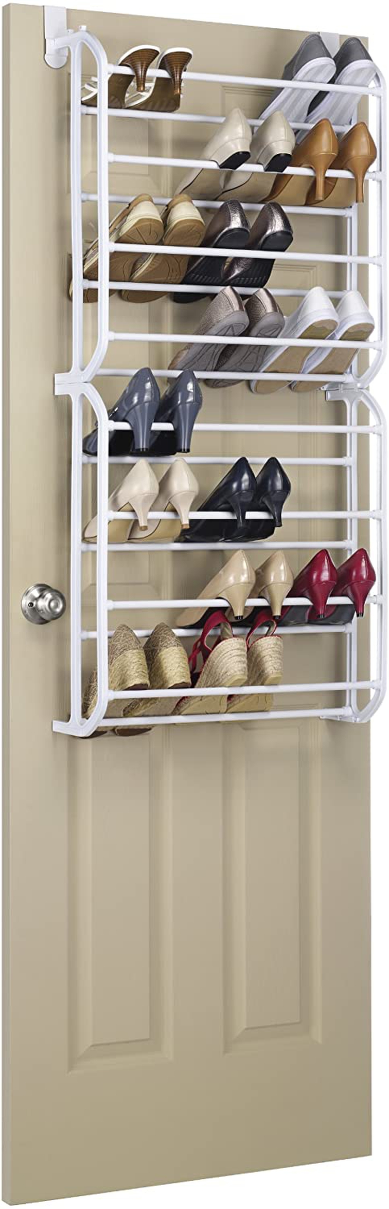 Storage & Organization |  Whitmor 24 Pair Over The Door Shoe Rack-White Home Decor & Cleaning Casual