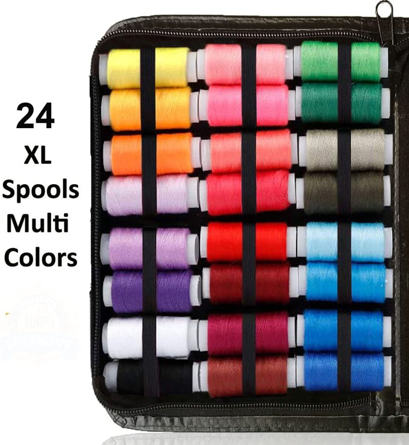 Thread & Floss |  Artika Sewing Kit, Premium Sewing Supplies, Xl Spools Of Thread, Most Useful Colors, Emergency Repairs, Travel, Kids, Beginners And Home (Rainbow) Arts, Crafts & Sewing ARTIKA