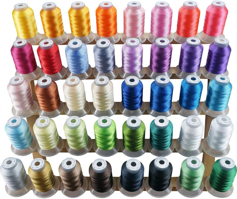 Thread & Floss |  New Brothread 40 Brother Colors Polyester Embroidery Machine Thread Kit 500M (550Y) Each Spool For Brother Babylock Janome Singer Pfaff Husqvarna Bernina Embroidery And Sewing Machines Arts, Crafts & Sewing New Brothread