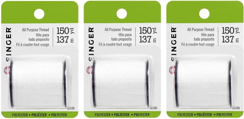 Thread & Floss |  Singer60110All Purpose Polyester Thread Arts, Crafts & Sewing black