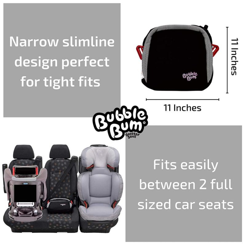 Travel Gear |  Bubblebum Inflatable Booster Car Seat – Narrow Travel Booster – Comfortable, Compact And Convenient – Perfect For Vacations, Carpooling And 3 Across Luggage & Travel Gear black