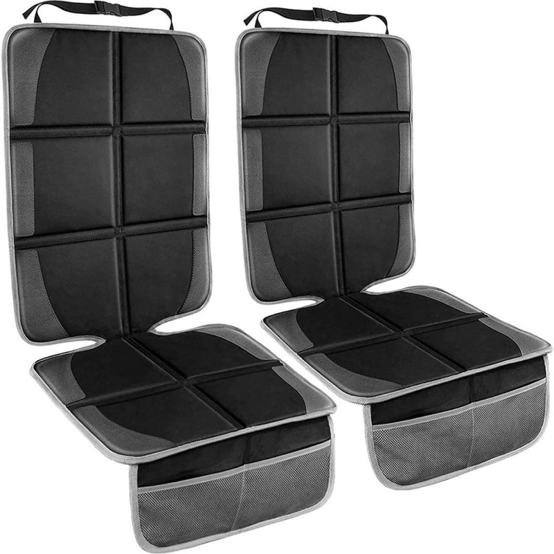 Travel Gear |  Car Seat Protector, 2 Pack Large Thick Carseat Seat Protector With Organizer Pockets, Vehicle Dog Cover Pad For Suv Sedan Truck Leather Seats Luggage & Travel Gear black