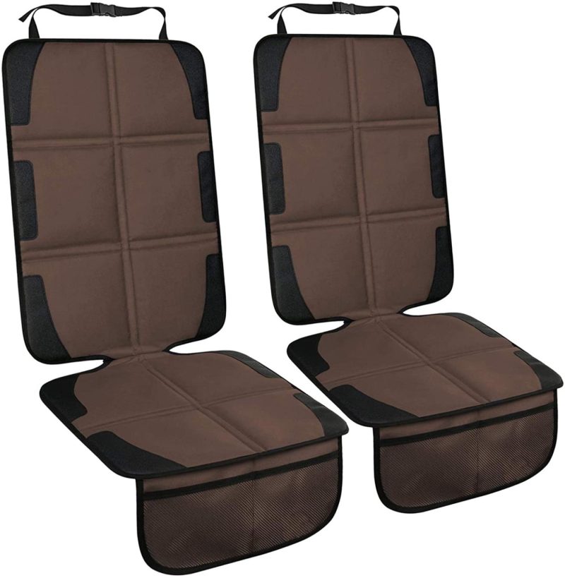 Travel Gear |  Car Seat Protector, 2 Pack Large Thick Carseat Seat Protector With Organizer Pockets, Vehicle Dog Cover Pad For Suv Sedan Truck Leather Seats Luggage & Travel Gear black