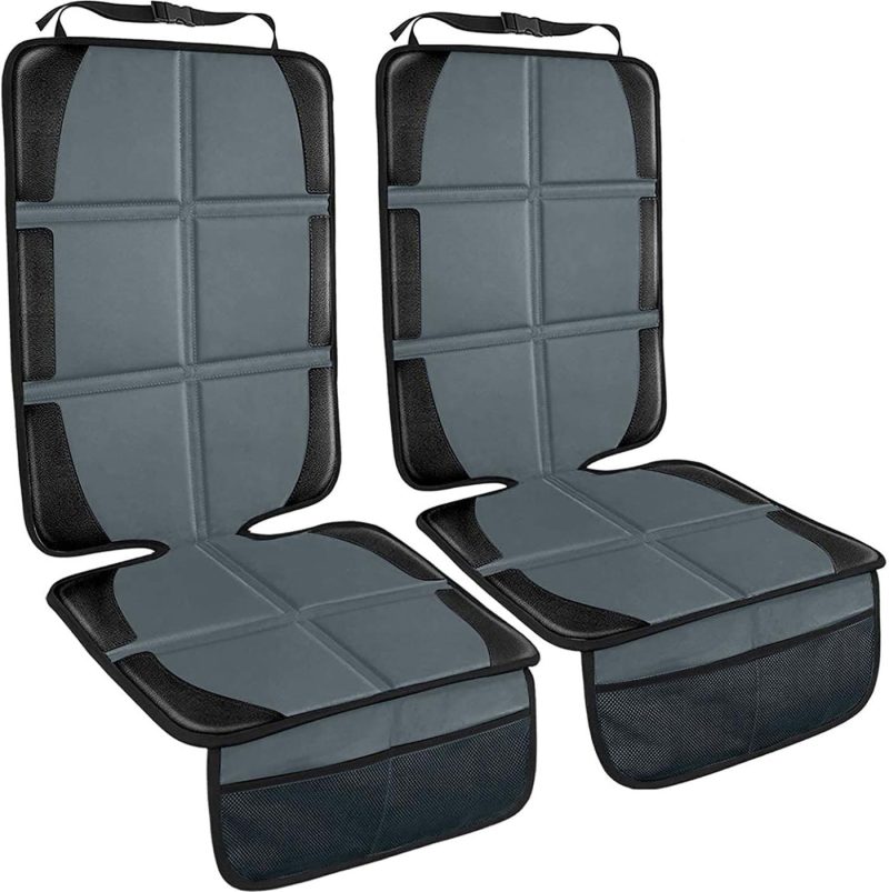 Travel Gear |  Car Seat Protector, 2 Pack Large Thick Carseat Seat Protector With Organizer Pockets, Vehicle Dog Cover Pad For Suv Sedan Truck Leather Seats Luggage & Travel Gear black