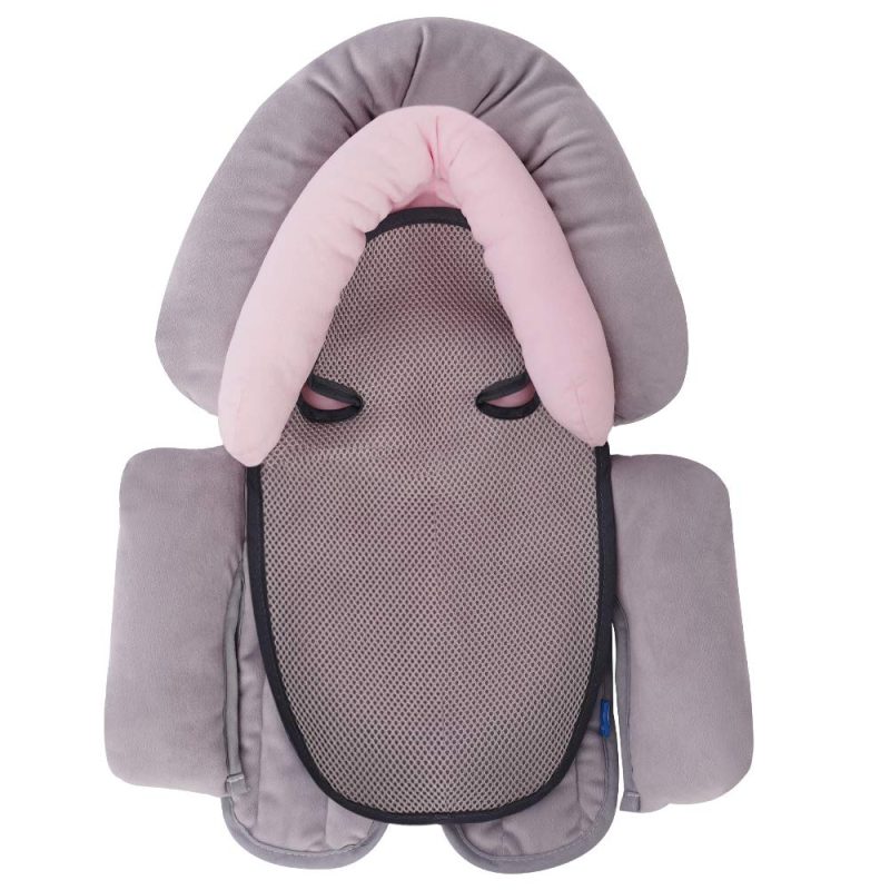 Travel Gear |  Coolbebe Upgraded 3-In-1 Baby Head Neck Body Support Pillow For Newborn Infant Toddler – Extra Soft Car Seat Insert Cushion Pad, Perfect For Carseats, Strollers, Swing Luggage & Travel Gear Black Gray