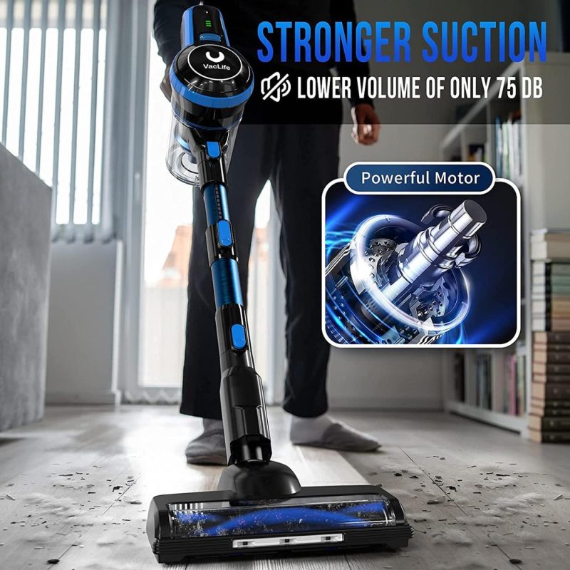 Vacuums & Floor Care |  4-In-1 Cordless Stick Vacuum Cleaner  For Hard Floors, Carpets & Hair With Headlight & Quadruple Filtration Home Decor & Cleaning VacLife