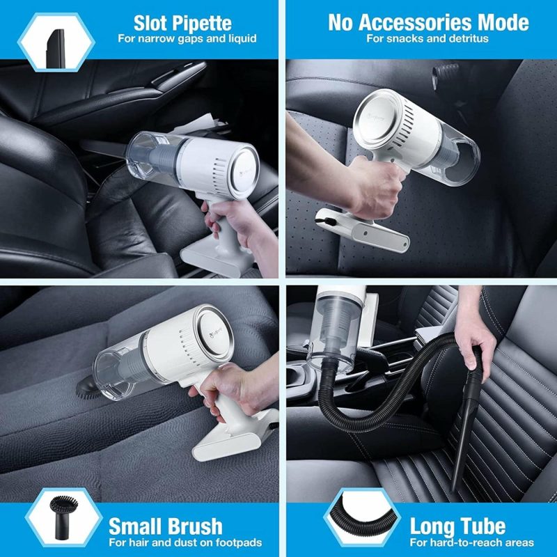 Vacuums & Floor Care |  Car Vacuum Cleaner, 6500Pa Corded Handheld Vacuum, 12.46 Foot Cable Auto Dust Buster, Car & Auto Accessories Kit For Cleaning Car Interior Home Decor & Cleaning isYoung