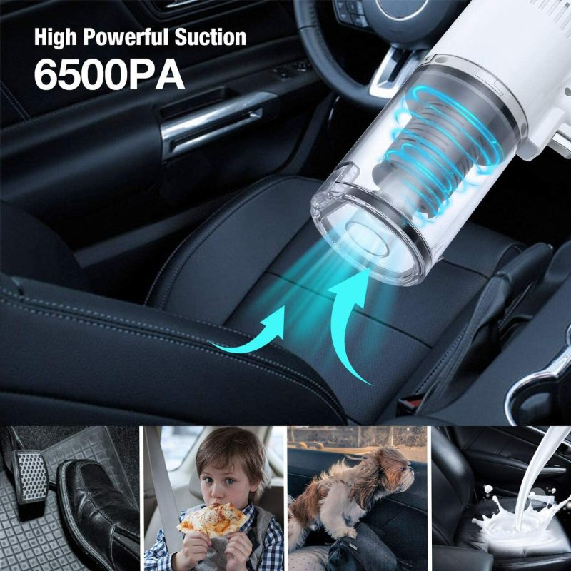 Vacuums & Floor Care |  Car Vacuum Cleaner, 6500Pa Corded Handheld Vacuum, 12.46 Foot Cable Auto Dust Buster, Car & Auto Accessories Kit For Cleaning Car Interior Home Decor & Cleaning isYoung