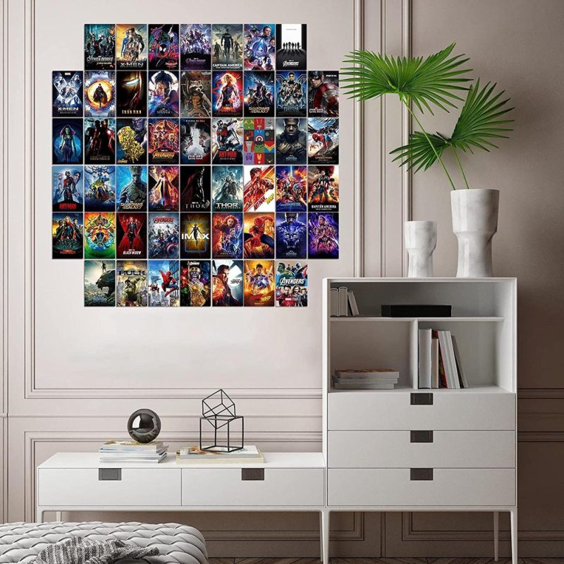 Wall Décor |  Aesthetic Movie Pictures Collage Kit For Wall Various Film Themed Posters For Teen Room Decoration Home Decor & Cleaning AWPOFAD