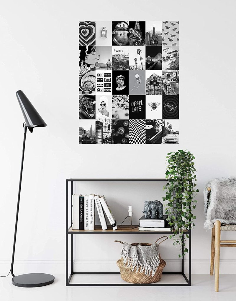 Wall Décor |  Haus And Hues Black And White Wall Decor Photo Collage Kit – Aesthetic Wall Collage Kit | Photo Collage Kit For Wall Aesthetic Teen Room Decor | Aesthetic Pictures For Wall Collage | 4" X 6" Home Decor & Cleaning HAUS AND HUES