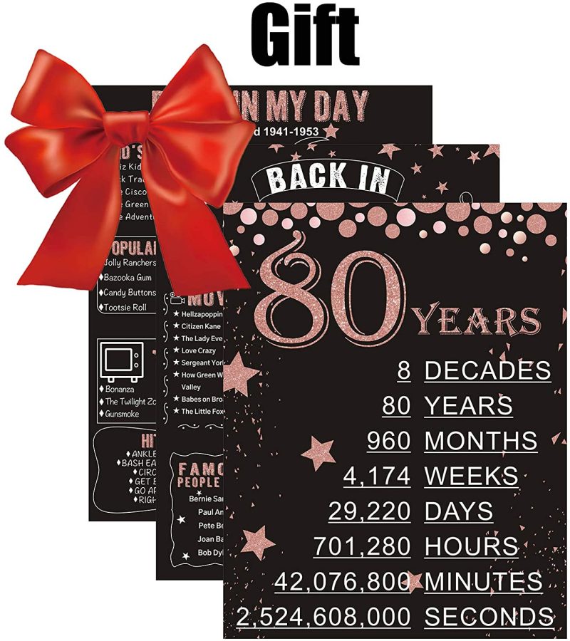 Wall Décor |  Homanga 30Th Birthday Decorations For Or Men, Rose Gold 3 Pieces 11"X 14" Back In 1991 Poster, 30 Years Party Wedding Anniversary Decoration Supplies, 30Th Gifts For Her Home Decor & Cleaning Back in 1991-30th Poster