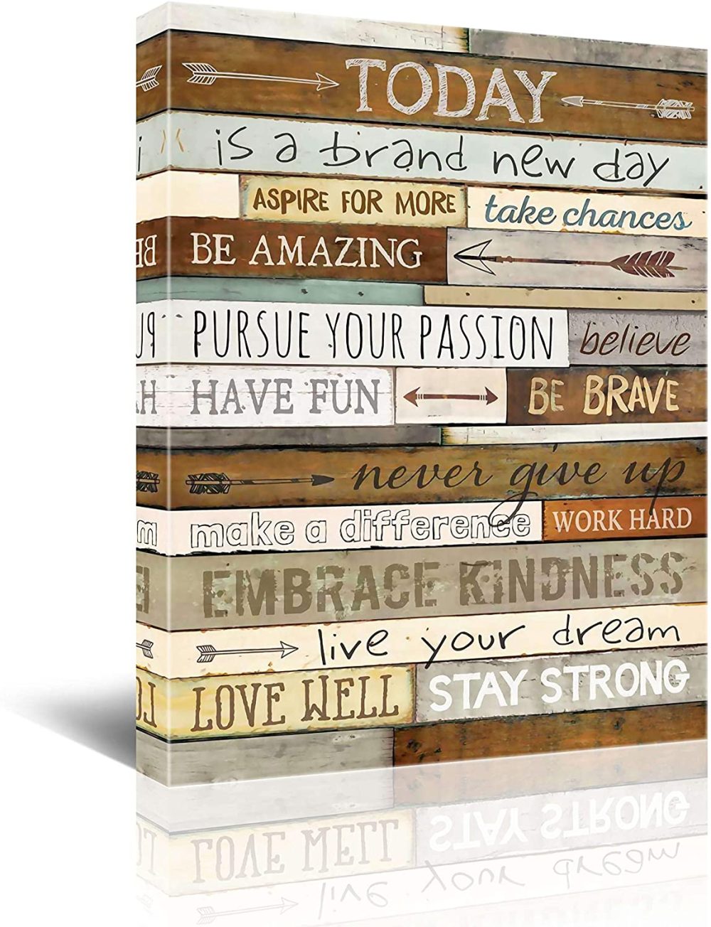 Wall Décor |  Inspirational Wall Art For Office Quotes Theme Wall Decor For Motivational Canvas Prints Framed Wall Art For Bathrooms Motivational Modern Office Decor Canvas Art Wall Decor Office Size 12X16 Education & Crafts brown