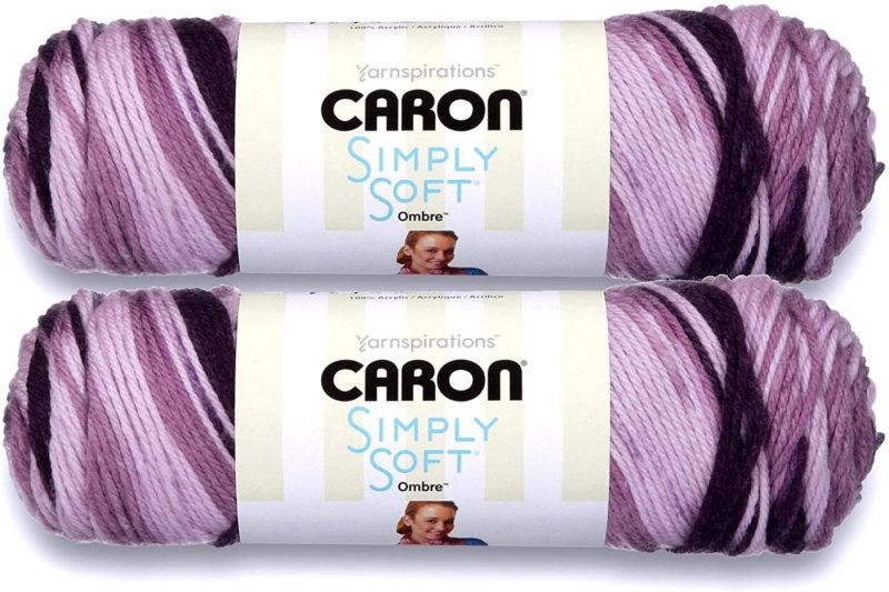 Yarn |  Caron Simply Soft Bulk Buy Paints 100% Acrylic Yarn (2-Pack) ~ 5 Oz. Skeins Arts, Crafts & Sewing Baby Brights #21015