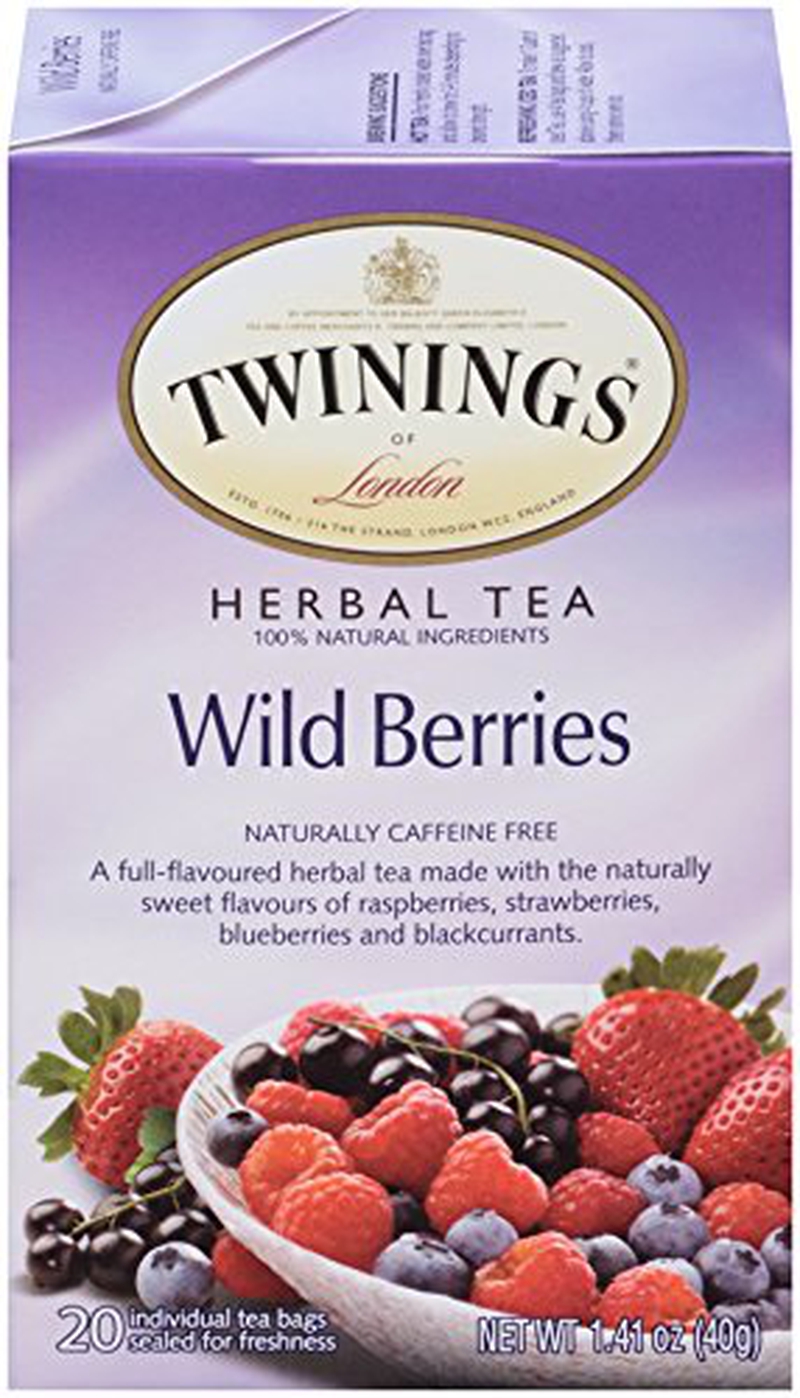 Coffee, Tea & Espresso Appliances |  Twinings Of London Wild Berries Herbal Tea, 20 Count (Pack Of 6) Coffee, Tea & Espresso Appliances Coffee, Tea & Espresso Appliances