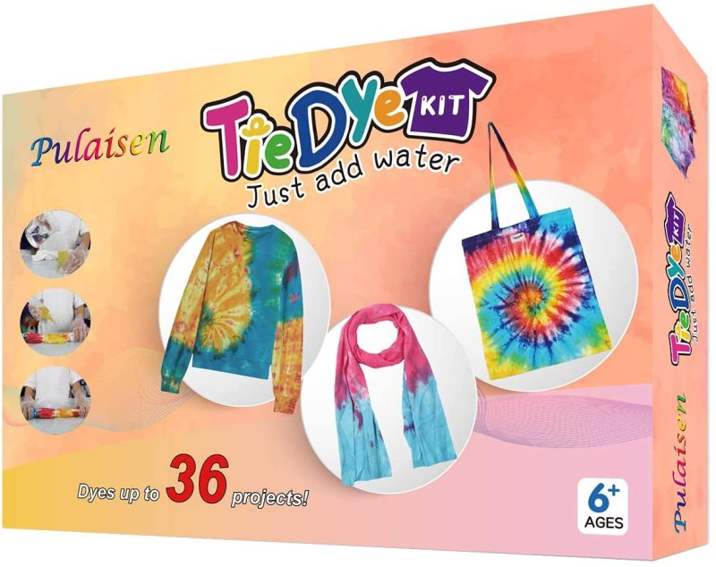 Fabric Painting & Dyeing |  Tie Dye Kits One-Step Fabric Dye Art Party Set, Diy Gift, Textile, T-Shirt, Canvas For Adults,, Men, Artist, Kids(18 Colors) Arts, Crafts & Sewing Fabric Painting & Dyeing