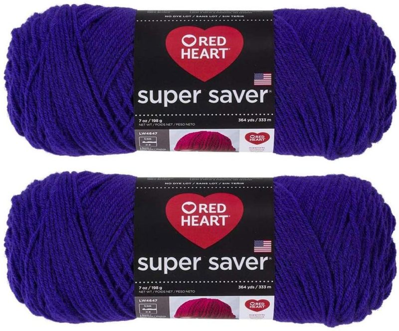 Knitting & Crochet |  Red Heart Super Saver (2-Pack) Arts, Crafts & Sewing Amethyst