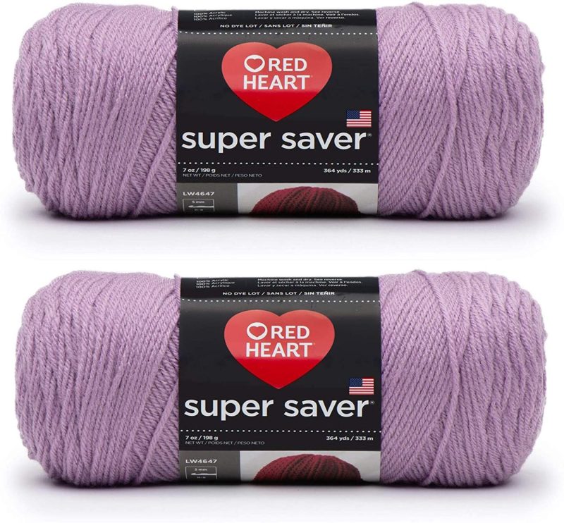 Knitting & Crochet |  Red Heart Super Saver (2-Pack) Arts, Crafts & Sewing Amethyst