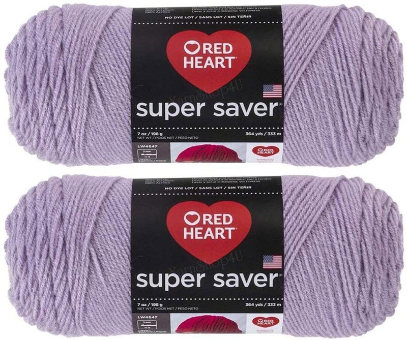 Knitting & Crochet |  Red Heart Super Saver (2-Pack) Arts, Crafts & Sewing Amethyst