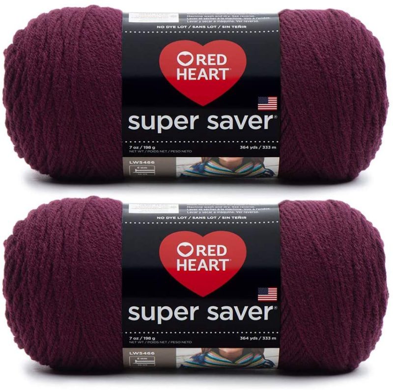 Knitting & Crochet |  Red Heart Super Saver (2-Pack) Arts, Crafts & Sewing Amethyst