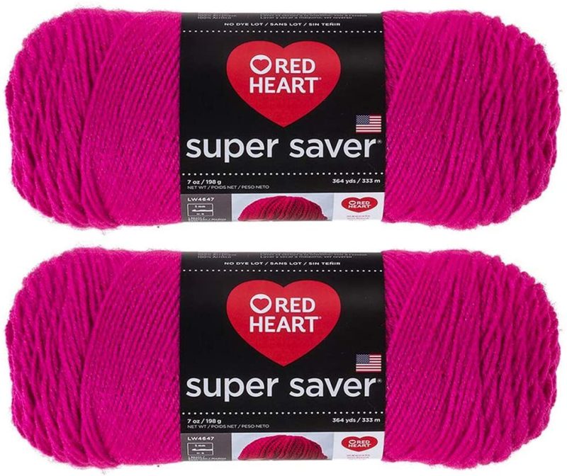 Knitting & Crochet |  Red Heart Super Saver (2-Pack) Arts, Crafts & Sewing Amethyst