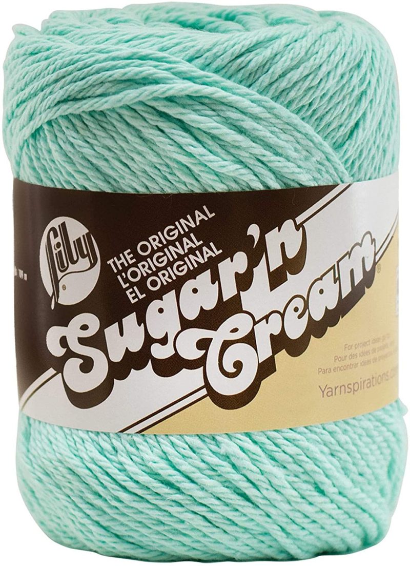 Knitting & Crochet |  Solid Yarn, 4Oz, Gauge 4 Medium, 100% Cotton Machine Wash & Dry Arts, Crafts & Sewing Aquamarine