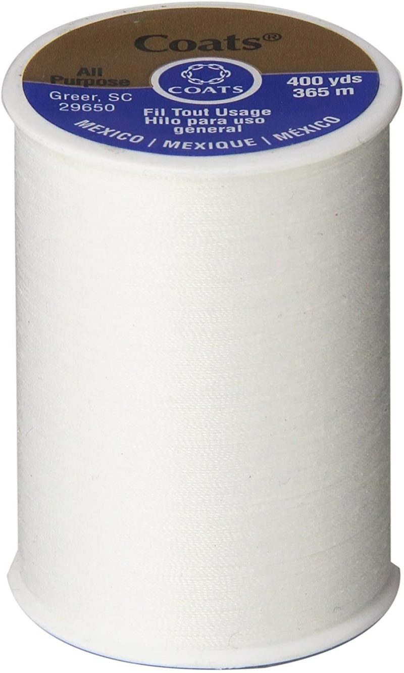 Sewing |  & Clark All Purpose Thread 400 Yards White (One Spool Of Yarn) ".1 Pack (Limited Edition 2021)" Arts, Crafts & Sewing Coats