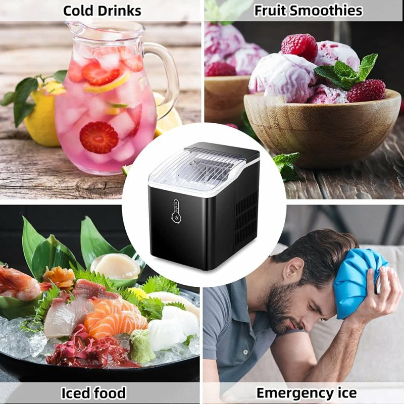 Appliances |  26Lb Countertop Ice Maker Machine With Ice Scoop & Basket Appliances Appliances