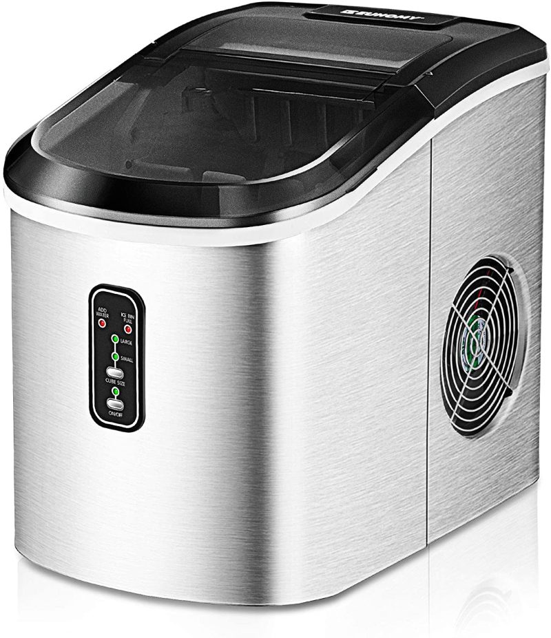 Education & Crafts |  Euhomy Ice Maker Machine Countertop, 26 Lbs In 24 Hours, 9 Cubes Ready In 6 Mins, Electric Ice Maker And Compact Potable Ice Maker With Ice Scoop And Basket. Perfect For Home/Kitchen/Office.(Sliver) Appliances Appliances