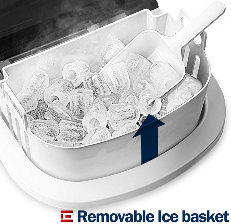 Education & Crafts |  Euhomy Ice Maker Machine Countertop, 26 Lbs In 24 Hours, 9 Cubes Ready In 6 Mins, Electric Ice Maker And Compact Potable Ice Maker With Ice Scoop And Basket. Perfect For Home/Kitchen/Office.(Sliver) Appliances Appliances