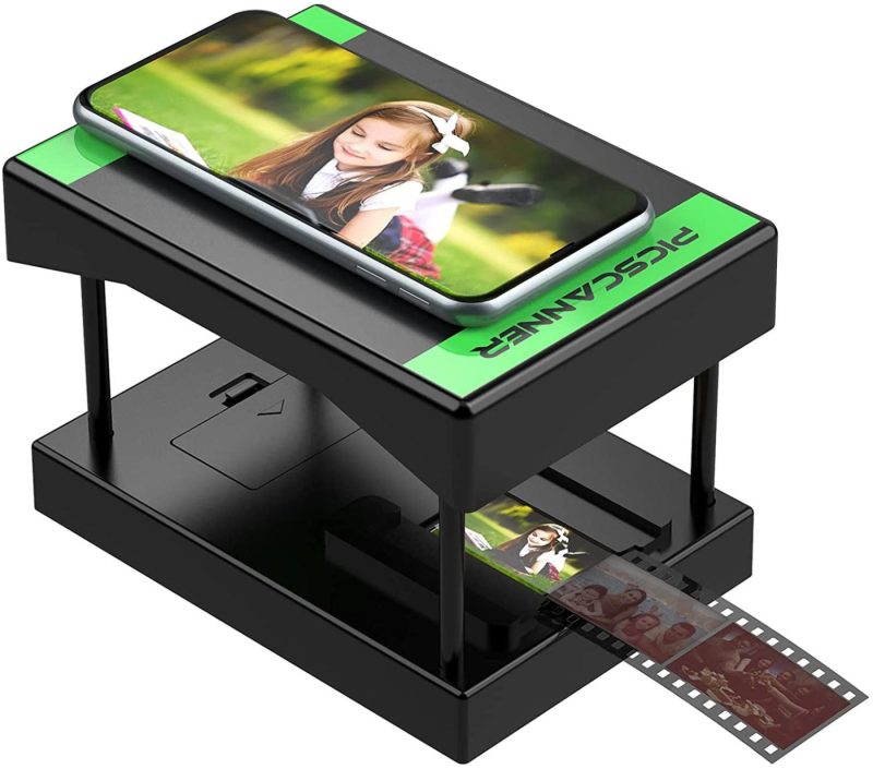 Office Electronics |  Mobile Film And Slide Scanner, Scan And Play 35Mm Films & Slides Using Your Smartphone Camera Home Office Products black