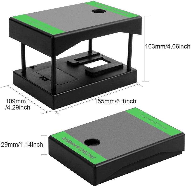 Office Electronics |  Mobile Film And Slide Scanner, Scan And Play 35Mm Films & Slides Using Your Smartphone Camera Home Office Products black