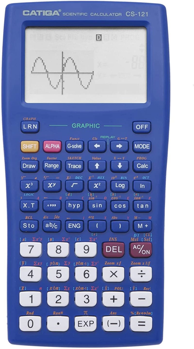 Office Electronics |  Scientific Graphic Calculator – Catiga Cs121 – Scientific And Engineering Calculator – Programmable System (Black) Home Office Products 2-Line